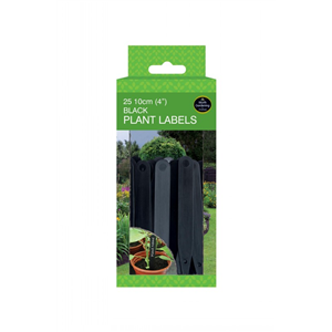 Black plant labels 4"